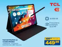 Euronics Bruno TCL TAB NXTPAPER 14 offerta