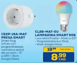 Euronics Bruno Lampadina smart rgb imou offerta