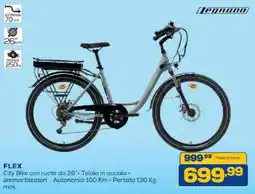 Euronics Bruno FLEX City Bike con ruote da 26" Telaio in acciaio offerta