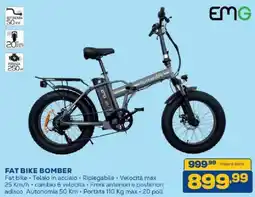 Euronics Bruno Fat bike bomber 48V offerta