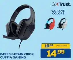 Euronics Bruno GXT415 ZIROX cuffia gaming offerta