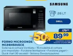 Euronics Bruno Forno microonde Samsung offerta