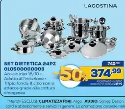 Euronics Bruno Set dietetica Lagostina offerta