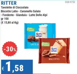 DiMeglio Ritter Tavolette di Cioccolato offerta