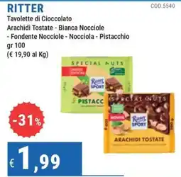 DiMeglio Ritter Tavolette di Cioccolato offerta