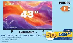 Euronics Bruno Philips Q-LED Smart TV 43" offerta