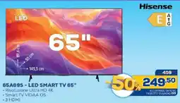 Euronics Bruno Hisense 65A69S - LED SMART TV 65" offerta