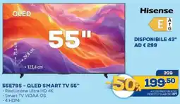 Euronics Bruno Hisense QLED SMART TV 55" offerta