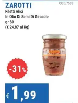 DiMeglio Zarotti Filetti Alici offerta