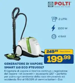 Euronics Bruno Generatore di vapore Smart 110 Eco Polti offerta