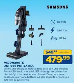 Euronics Bruno Samsung Jet 95s Pet Extra offerta