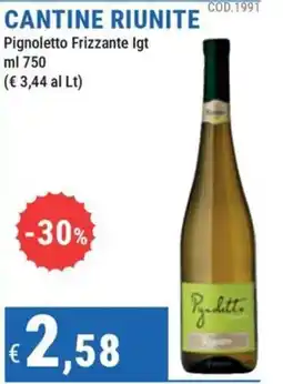 DiMeglio Cantine riunite Pignoletto Frizzante Igt offerta