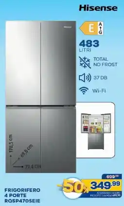 Euronics Bruno Frigorifero 4 porte Hisense offerta