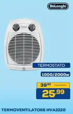 Euronics Bruno DeLonghi termoventilatore offerta
