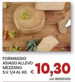 Vivo Supermercati Formaggio Asiago Allevo Mezzano offerta