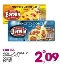 Rosa Cash Beretta cubetti di pancetta affumicata/dolce offerta
