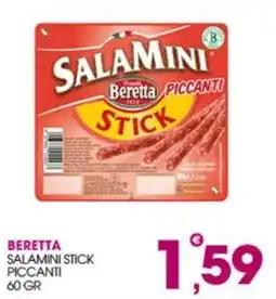 Rosa Cash Beretta Salamini Stick Piccanti offerta