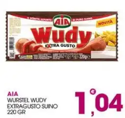 Rosa Cash AIA Wurstel Wudy Extragusto Suino offerta