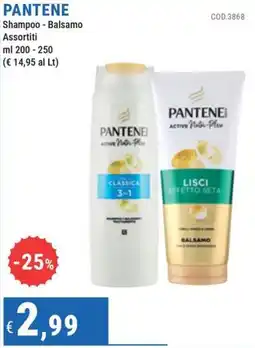 DiMeglio Pantene Shampoo - Balsamo offerta