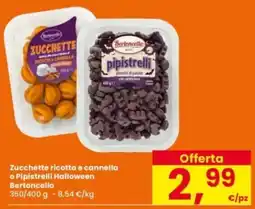 Interspar Zucchette ricotta e cannella o Pipistrelli Halloween Bertoncello offerta