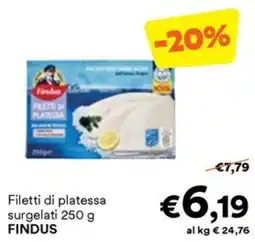 Unes Filetti di platessa FINDUS offerta