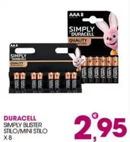 Rosa Cash Duracell Simply Blister Stilo/Mini Stilo offerta