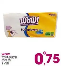 Rosa Cash WOW tovaglioli offerta