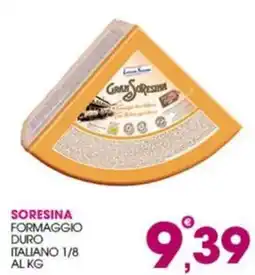Rosa Cash Soresina formaggio duro italiano offerta