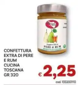 Vivo Supermercati Confettura extra di pere e rum cucina toscana offerta