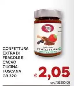 Vivo Supermercati Confettura extra di fragole e cacao cucina toscana offerta