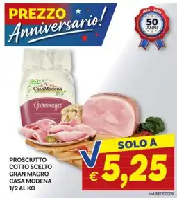 Vivo Supermercati Prosciutto cotto scelto gran magro casa modena offerta