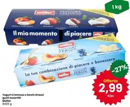 Interspar Yogurt Cremoso o Zero% Grassi gusti assortiti Müller offerta