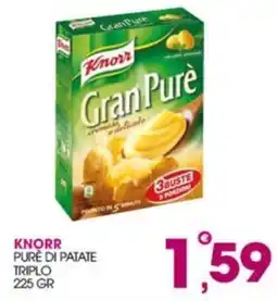 Rosa Cash Knorr Gran Pure purè di patate triplo offerta