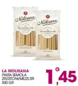 Rosa Cash La Molisana pasta semola ziti/mezzi ziti offerta