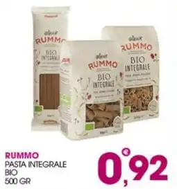 Rosa Cash Rummo pasta integrale bio offerta