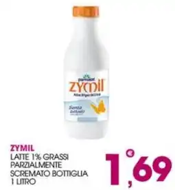 Rosa Cash Zymil latte 1% grassi parzialmente scremato offerta