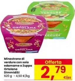 Interspar Minestrone di verdure con soia edamame o Zuppa Ortolana DimmidiSi offerta