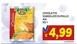 Vivo Supermercati Cotolette surgelate di pollo AIA offerta