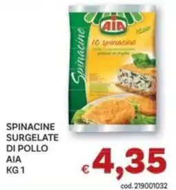 Vivo Supermercati Spinacine surgelate di pollo AIA offerta