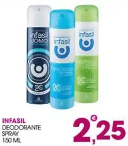 Rosa Cash Infasil deodorante spray offerta