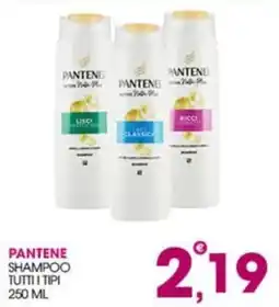Rosa Cash Pantene shampoo tutti i tipi offerta