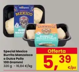 Interspar Special Mexico Burrito Manzoloco o Dulce Pollo offerta