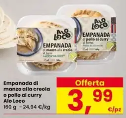 Interspar Empanada di manzo alla creola o pollo al curry Alo Loco offerta