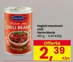 Interspar Fagioli messicani chili Santa Maria offerta