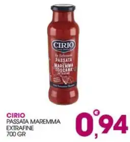 Rosa Cash Cirio passata maremma extrafine offerta