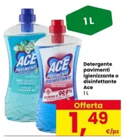 Interspar Detergente pavimenti Ace offerta