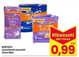 Interspar Assorbenti assortiti Lines Idea offerta