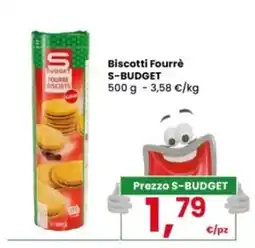 Interspar Biscotti Fourrè S-BUDGET offerta