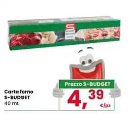 Interspar Carta forno S-BUDGET offerta