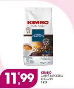 Rosa Cash Kimbo Caffè Espresso in Grani offerta